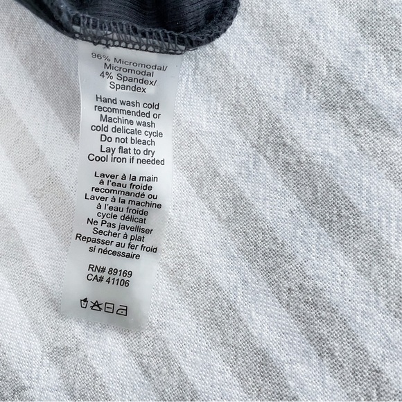 ATM Anthony Thomas Melillo Sleeveless Henley Midi Dress in Black Ribbed NEW L - Picture 12 of 15